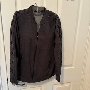 Max Jeans Charcoal Zip-Up sweatshirt medium